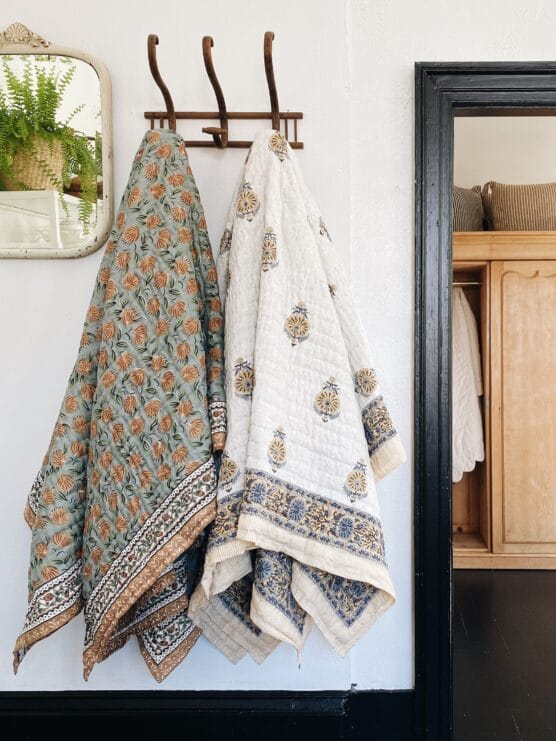 hand block print quilt made in india