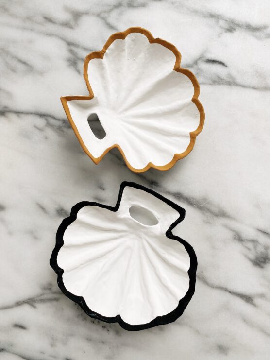 paper mache seashell tray