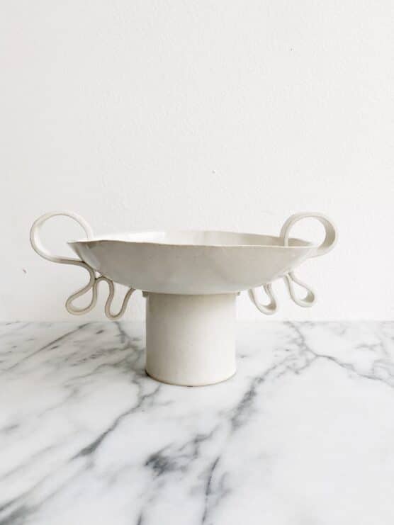 luisa ceramic pedestal bowl casa di lavalle