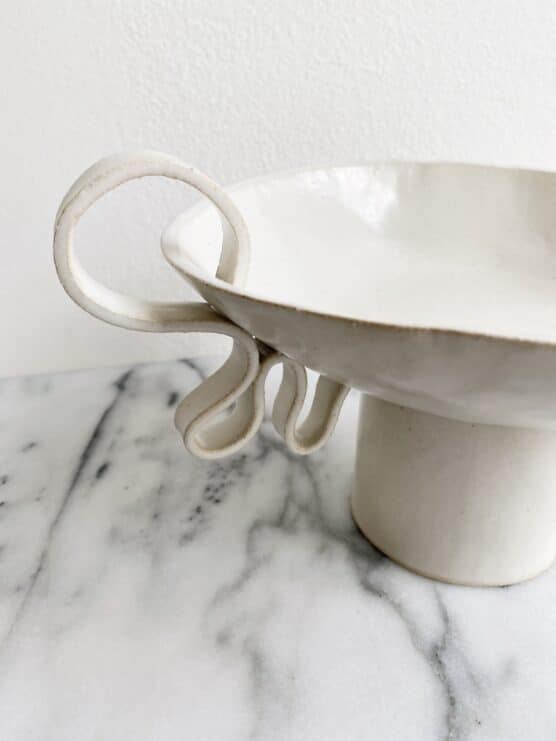 luisa ceramic pedestal bowl casa di lavalle