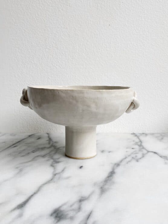 salto ceramic leia knot pedestal bowl for casa di lavalle