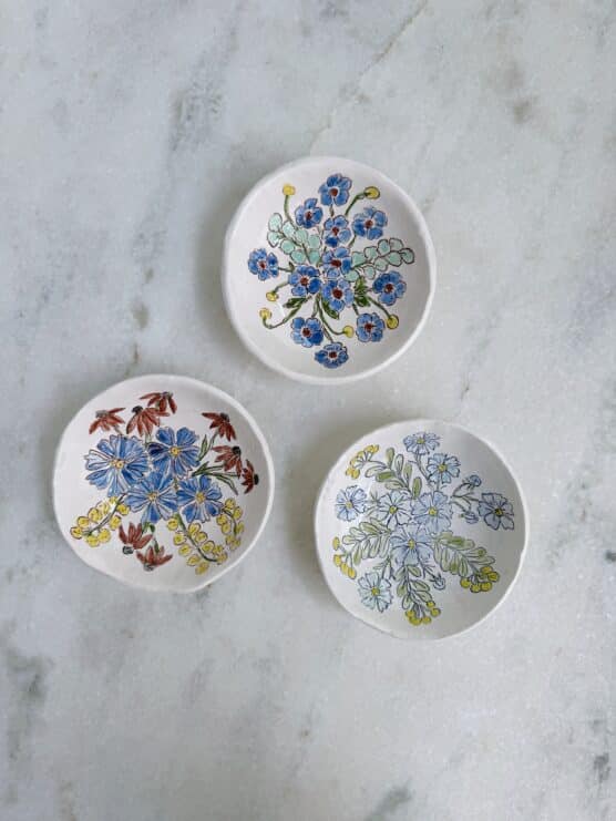 dorotea ceramics bouquet floral bowl