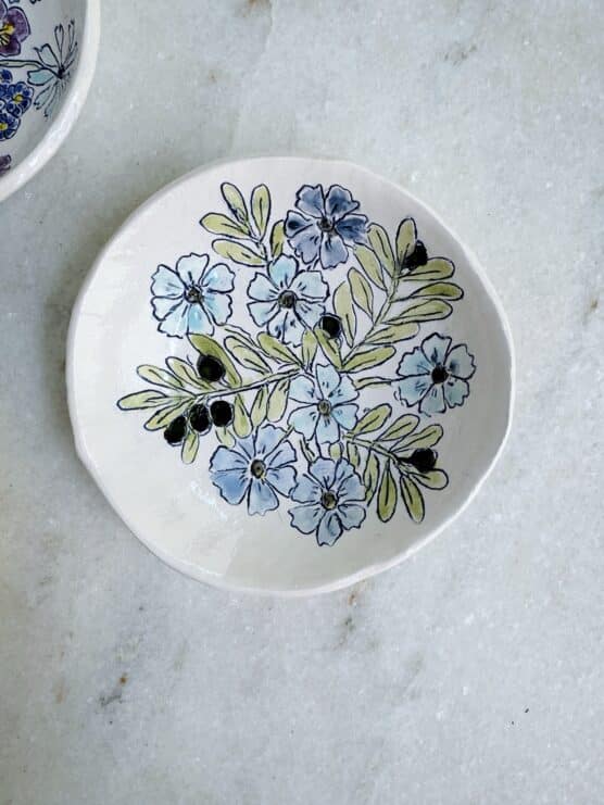 dorotea ceramics bouquet floral bowl