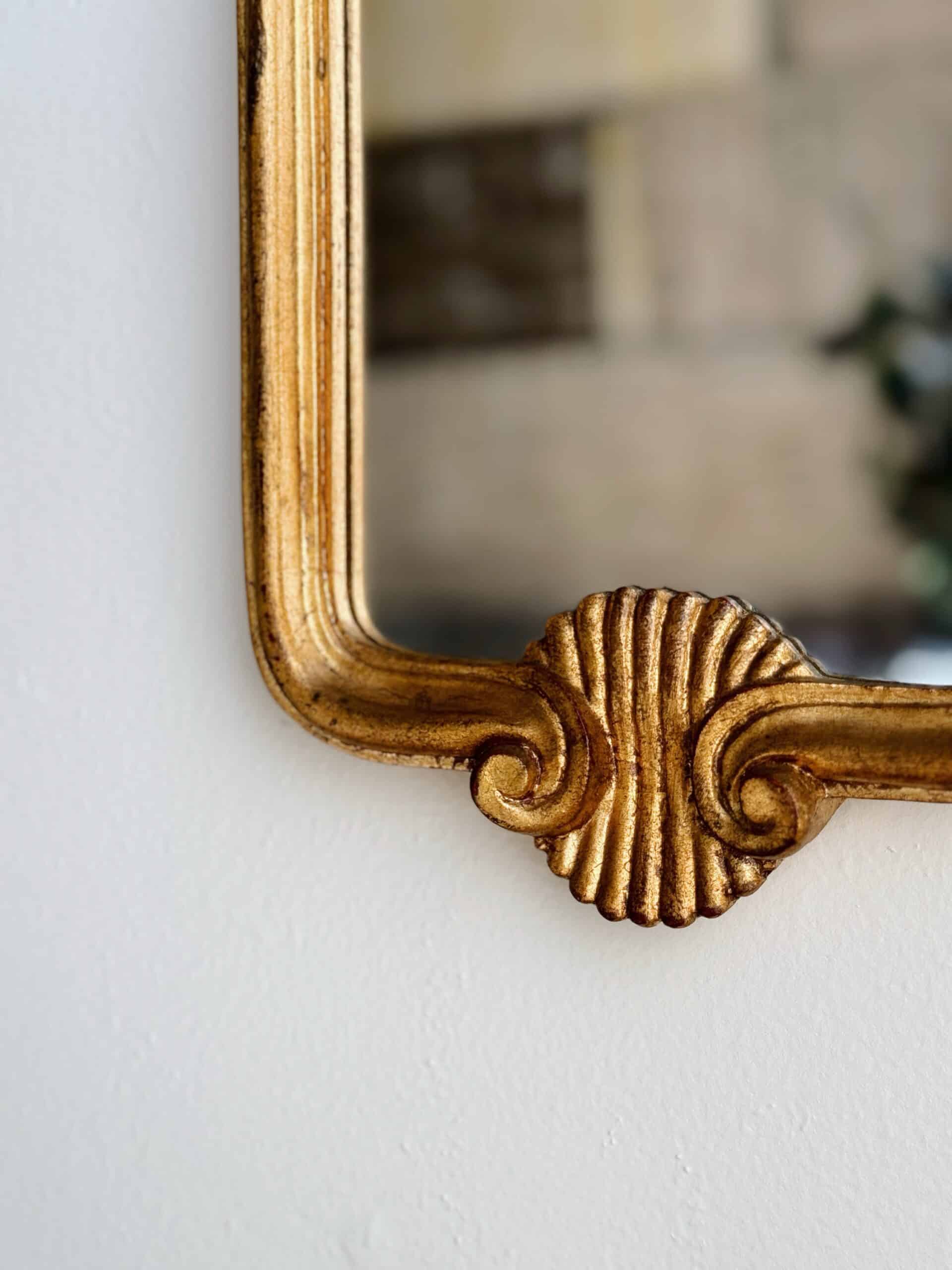 Vintage Italian Scallop Mirror - Small - Image 2