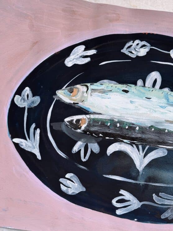 'Feast of the Seven Fishes II' Original Painting by Jenny Andrews - Image 2