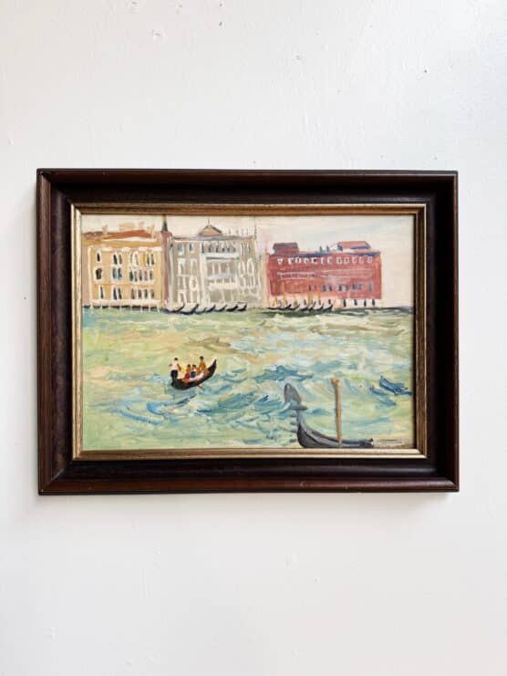 Vintage Impressionist Painting of Venezia