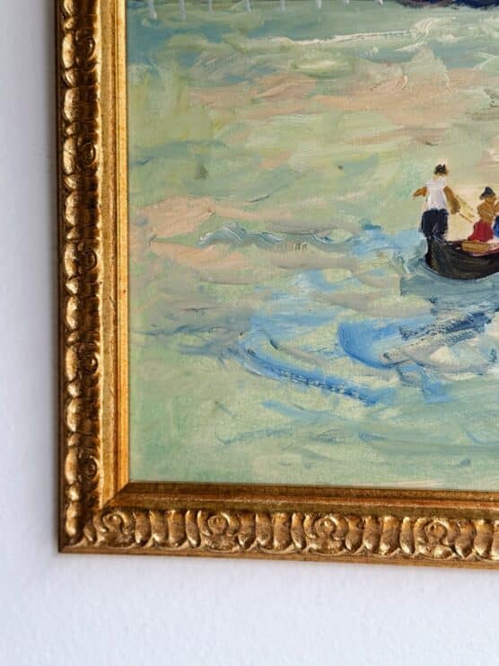 Vintage Impressionist Painting of Venezia - Image 3