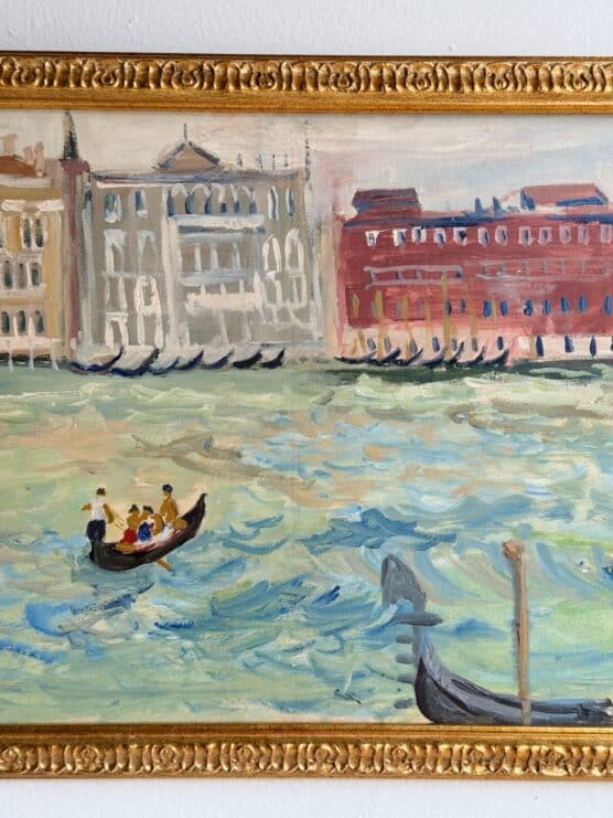 Vintage Impressionist Painting of Venezia - Image 4