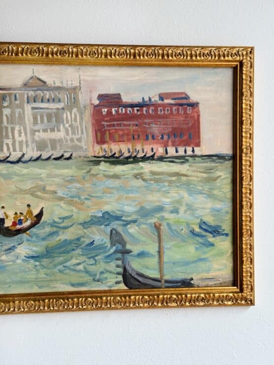 Vintage Impressionist Painting of Venezia - Image 2