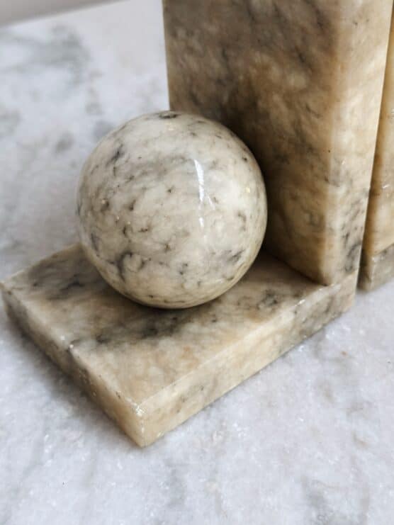 Vintage Italian Marble Bookends - Image 3