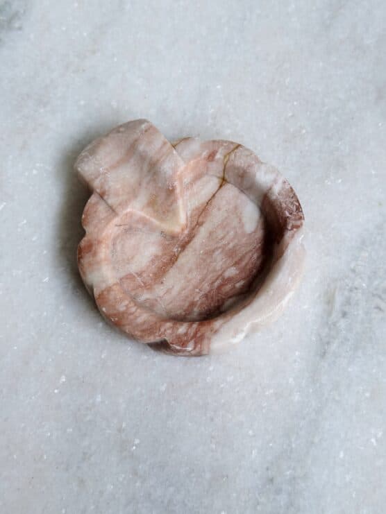 Vintage Pink Marble Ashtray