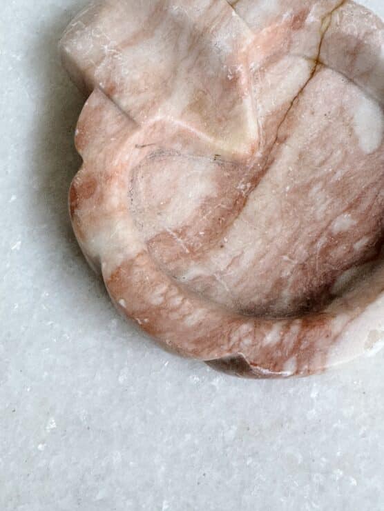 Vintage Pink Marble Ashtray - Image 3