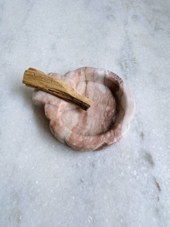 Vintage Pink Marble Ashtray - Image 2