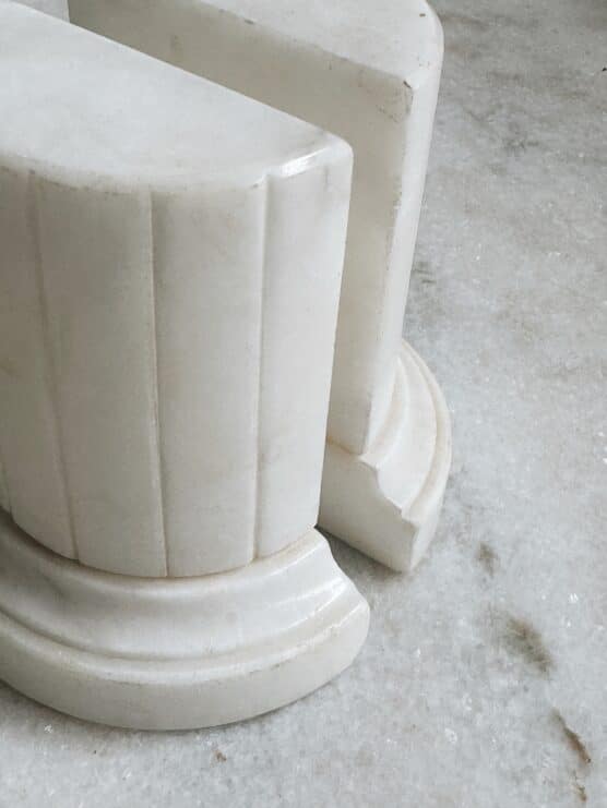 Vintage Marble Column Bookends - Image 2