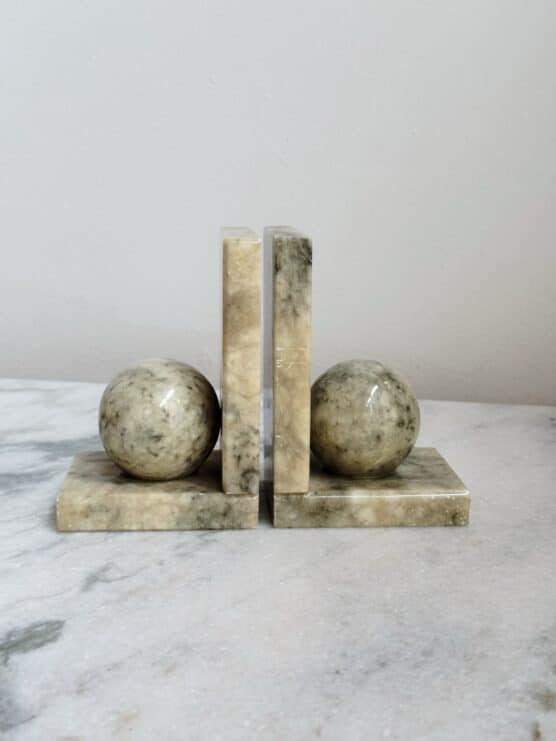 Vintage Italian Marble Bookends