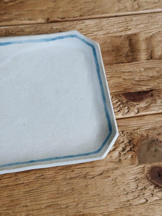 Salto Blue Trim Ceramic Trays - Image 5