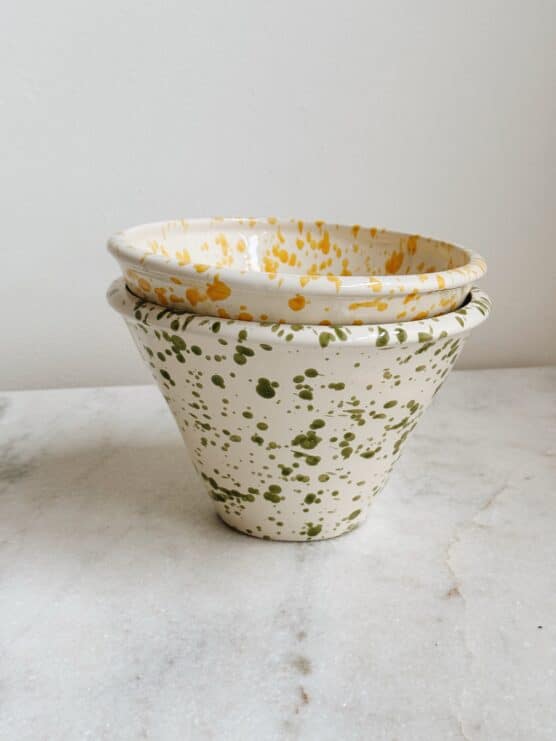 Green Splatterware Pot - Image 3