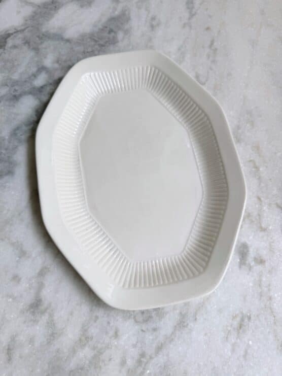 Vintage Faceted Ceramic Platter