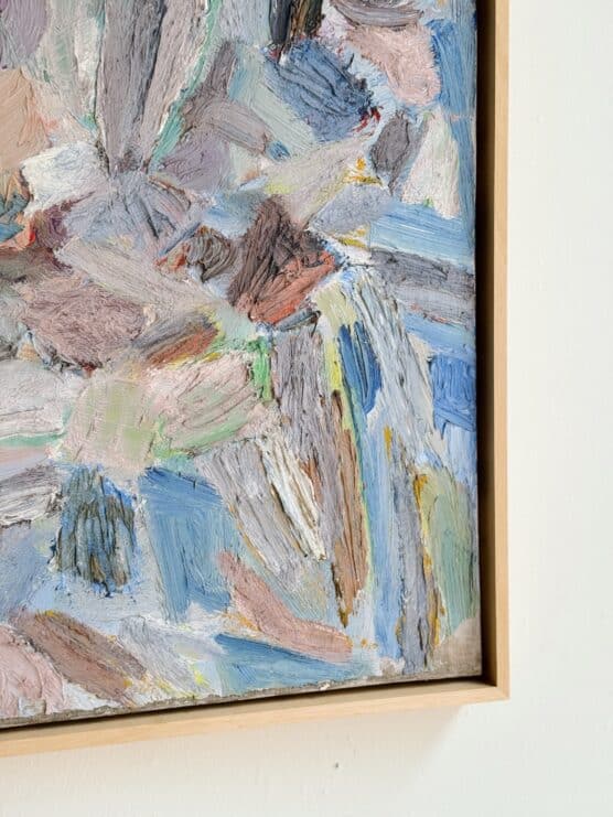Vintage Textural Abstract Painting by Joseph Terdjan - Image 2