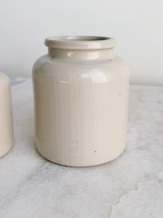 Vintage Stoneware Mustard Jars - Image 4