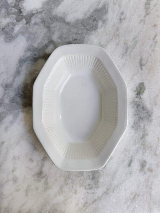 Vintage Faceted Serving Dish