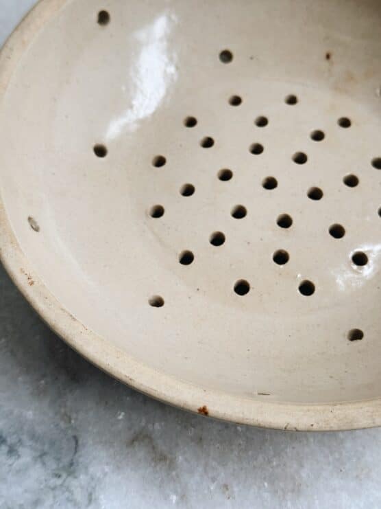 Antique French Stoneware Colander - Image 2