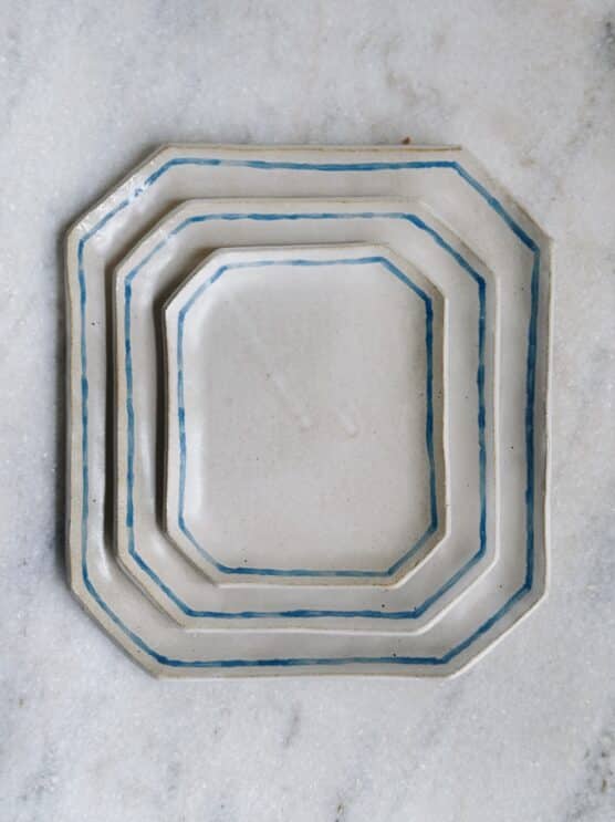 Salto Blue Trim Stacking Trays - Image 2