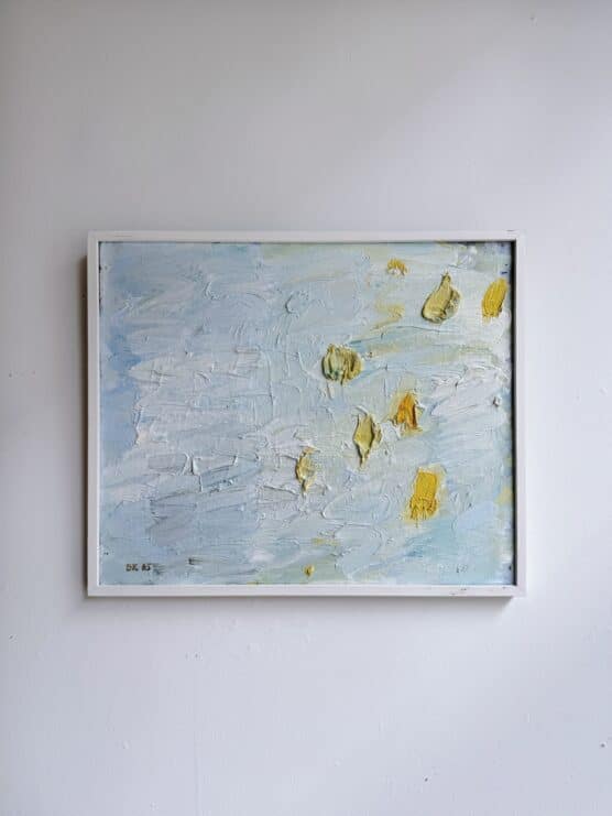 Vintage Abstract Sun Spots Oil Painting