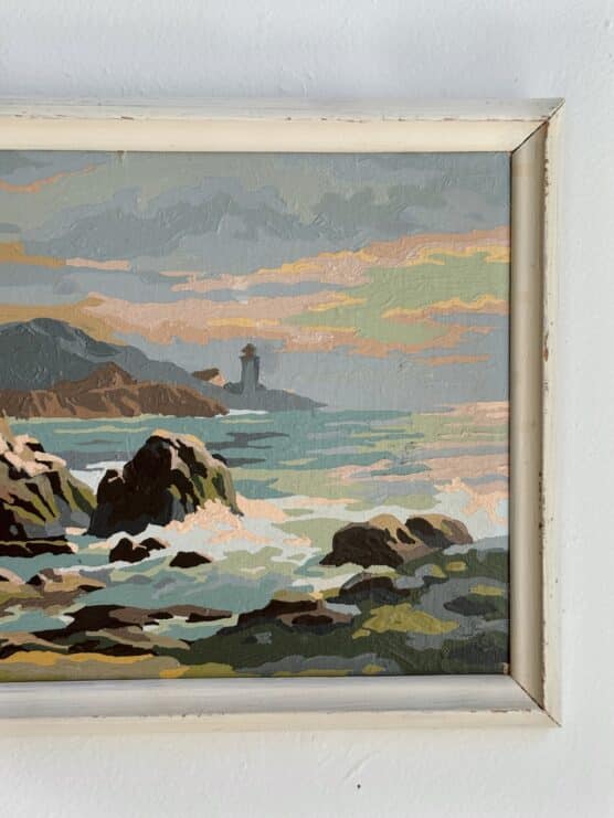 Vintage Paint by Number Lighthouse Pair - Image 2