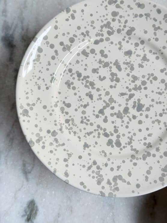 gray italian splatterware dinner set plates bowls