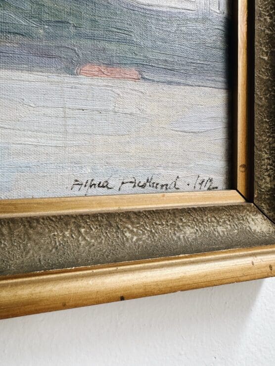 Antique Swedish Waterfront Landscape - Image 2