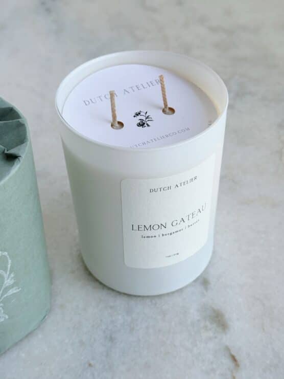 dutch atelier lemon gateau candle
