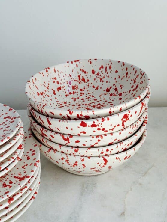 Red Splatterware Dinnerware Collection (Discontinued) - Image 3