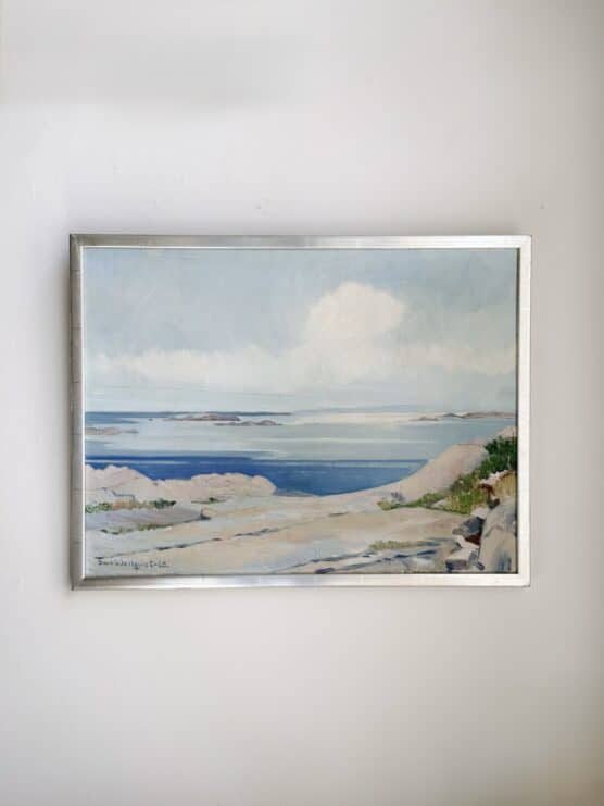 Vintage Swedish Midcentury Beach Landscape