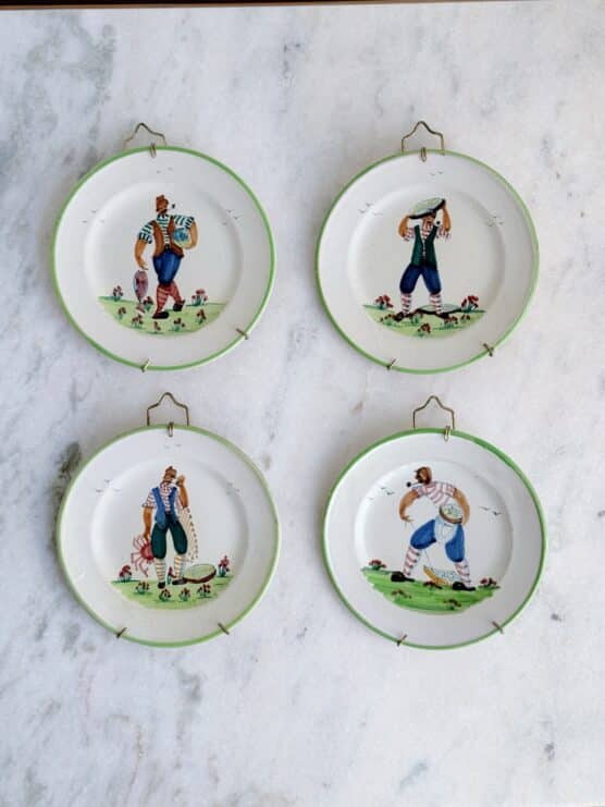 Vintage Italian Hand Painted Sailor Plates - Image 8