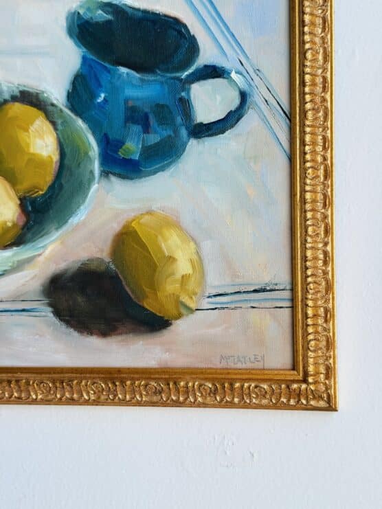 Modern Still Life with Pear and Lemons - Image 2