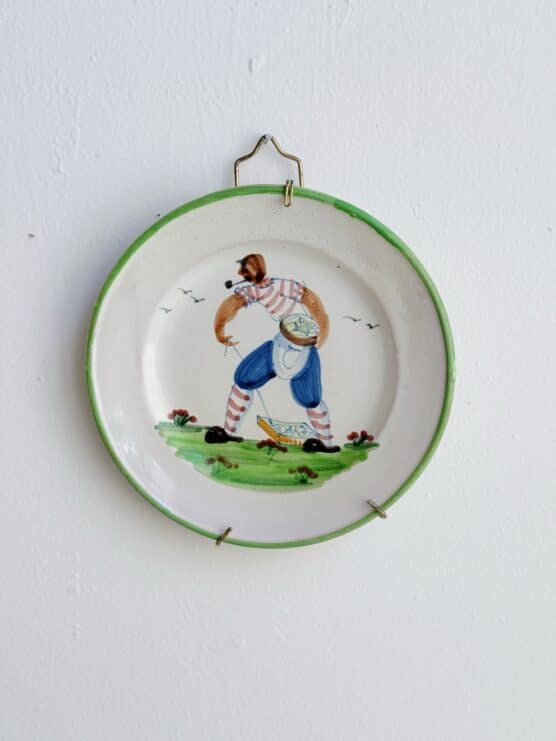 Vintage Italian Hand Painted Sailor Plates - Image 4