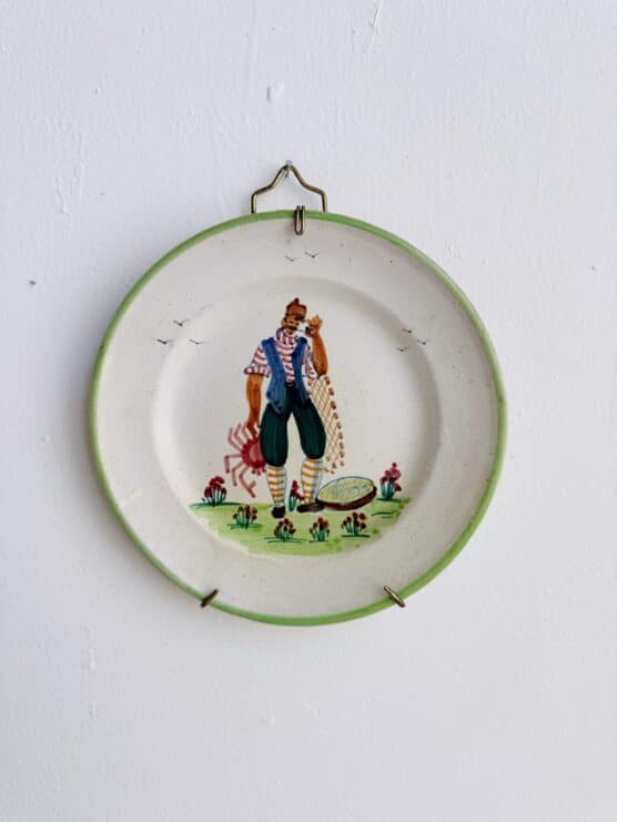 Vintage Italian Hand Painted Sailor Plates - Image 7