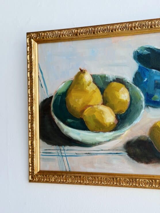 Modern Still Life with Pear and Lemons - Image 3