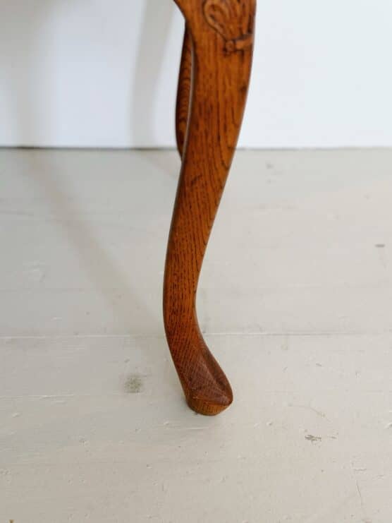 Antique Coffee Table with Carved Detail and Scallop Edge - Image 2
