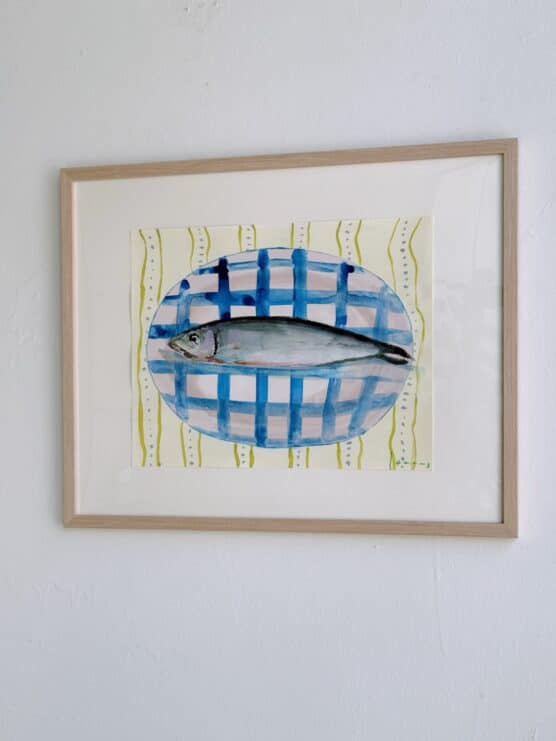 Fish on Platter No.4 by Jenny Andrews