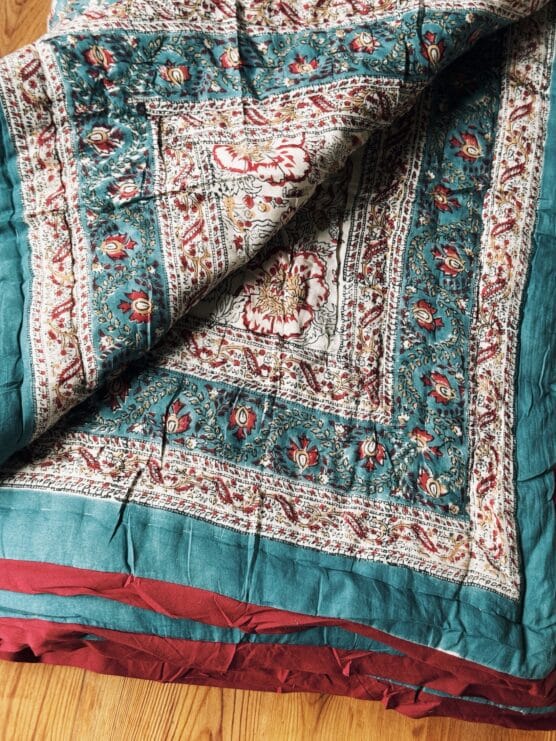‘Prue’ Block Print Queen Comforter - Image 3