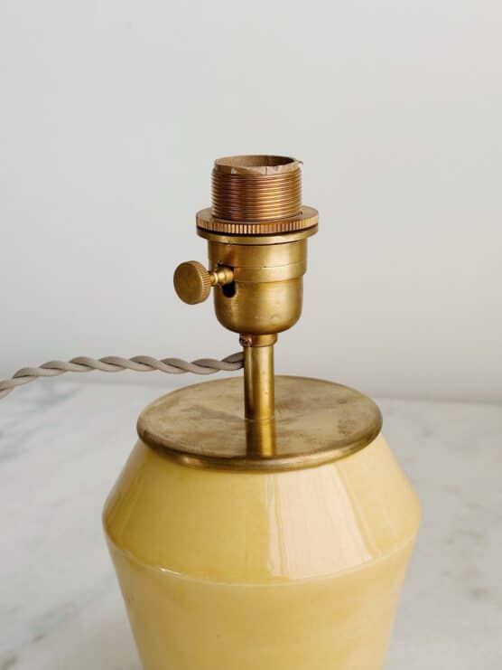 Mini Yellow Handmade Ceramic Lamp - Image 2