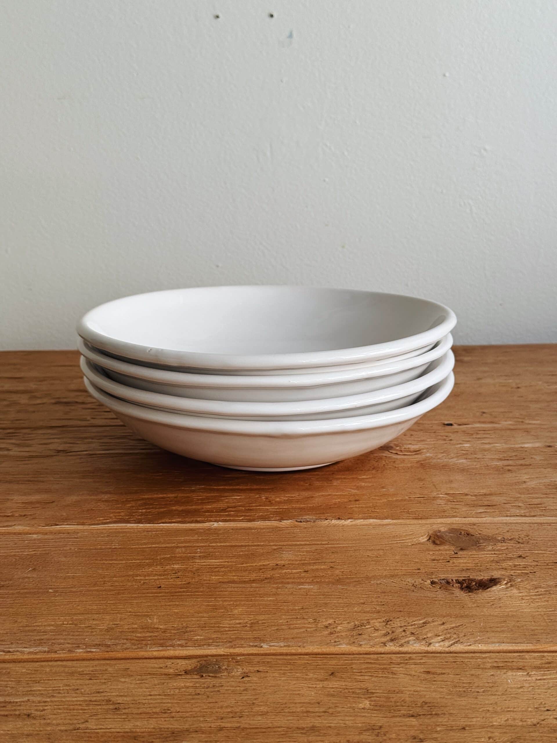 True White Maison Pichon Handmade Bowls