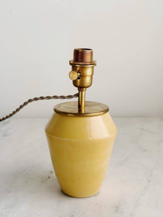 Mini Yellow Handmade Ceramic Lamp