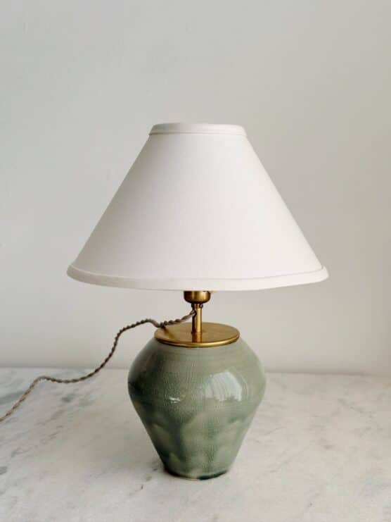Celadon Green Handmade Ceramic Lamp
