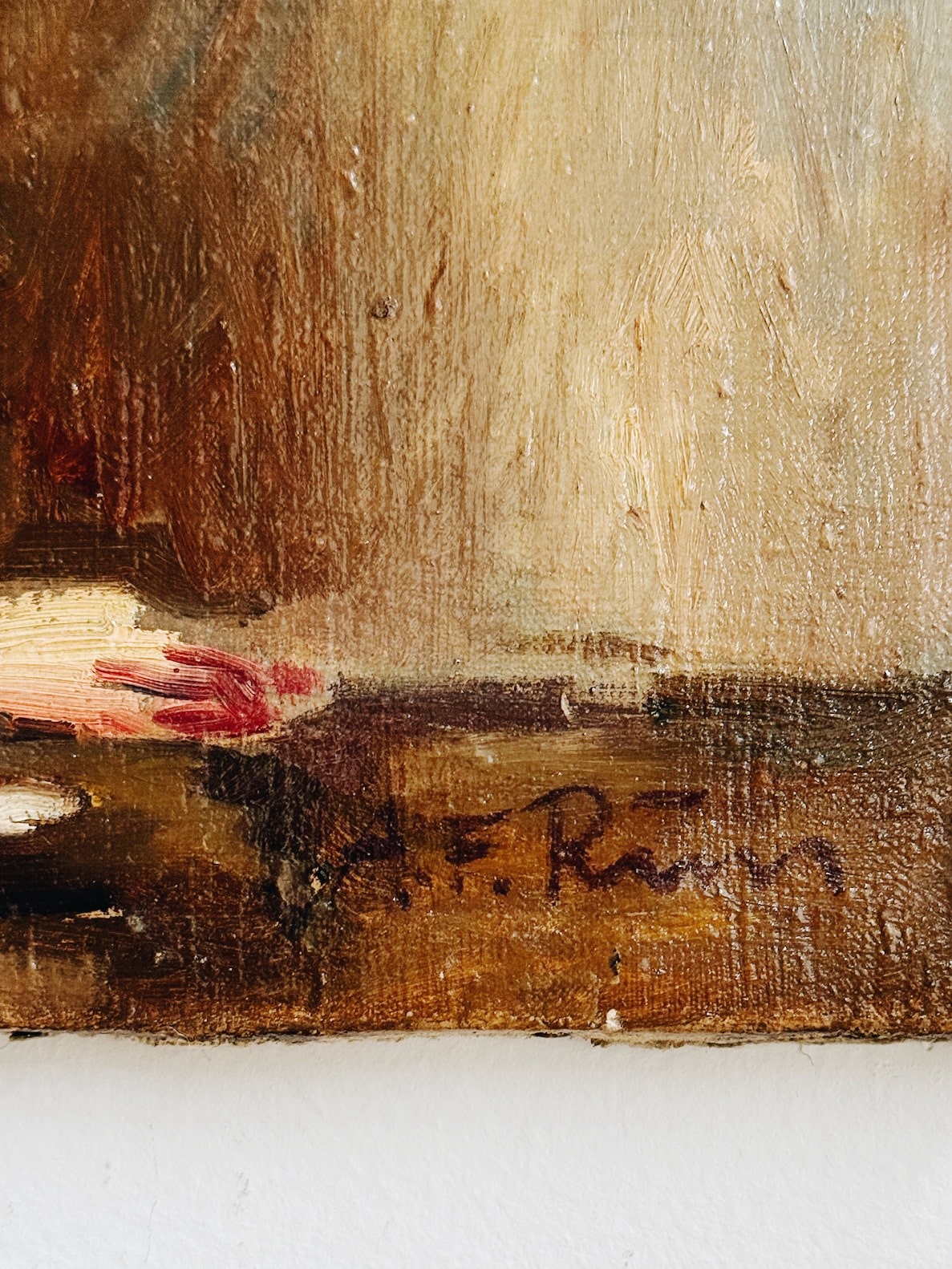 Antique French Still Life with Lilies - Image 4