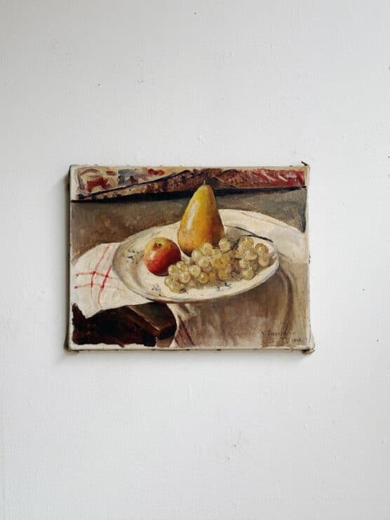 Antique French Still Life with Fruits