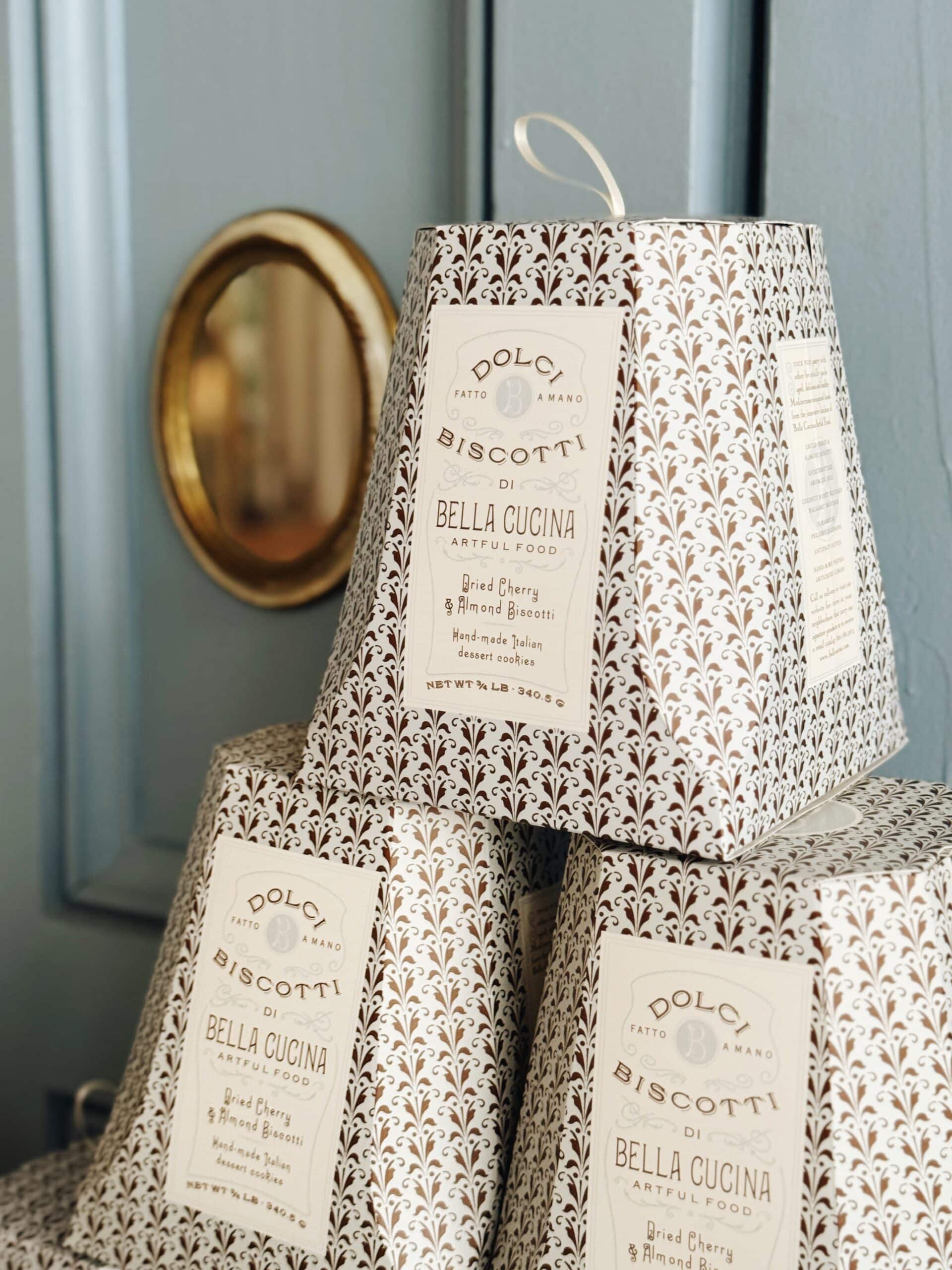 Limited Edition Bella Cucina Cherry Almond Biscotti Gift Box - Image 2