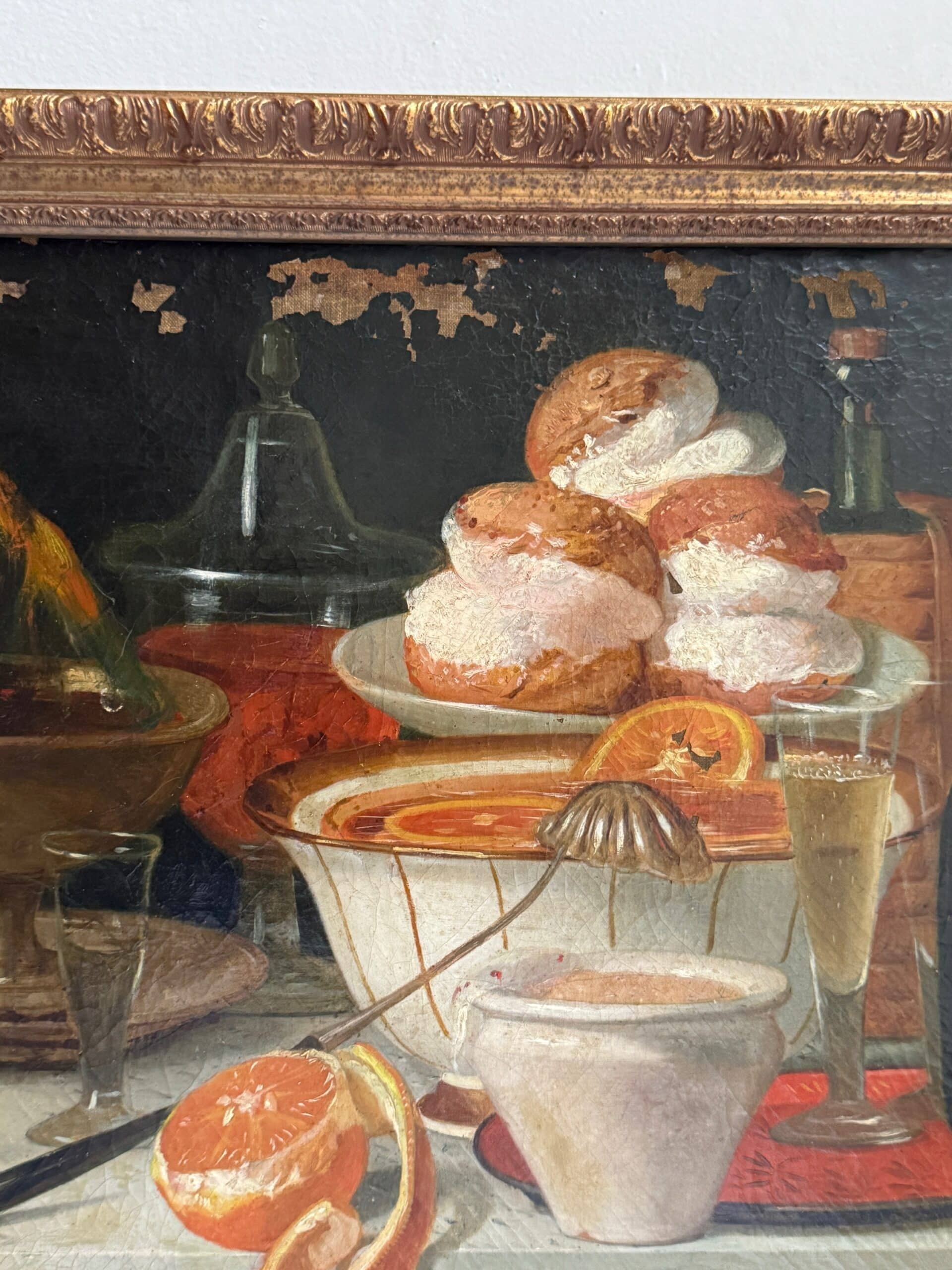 Antique Spanish Lavish Tabletop Still Life I - Image 3